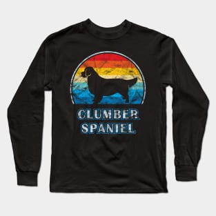 Clumber Spaniel Vintage Design Dog Long Sleeve T-Shirt